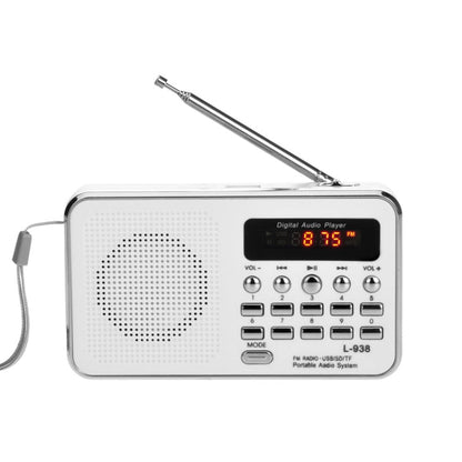 L-938  MP3 Audio Player FM Radio Support  SD MMC Card AUX-IN Earphone-out, Blue, Red, Pink, White, Black