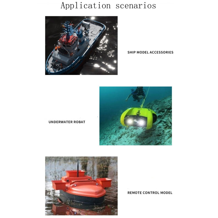 CCW Ship Model Underwater Propeller Waterproof Brushless Motor Underwater Robot, CCW