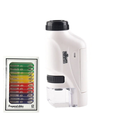 Children Handheld Portable Laboratory Equipment Microscope Toys, Lite Standard (White), Lite Standard (Pink), Lite Standard (Blue), Lite + Bracket (White), Lite + Bracket (Pink), Lite + Bracket (Blue), Lite + Specimen (White), Lite + Specimen (Blue)   ...