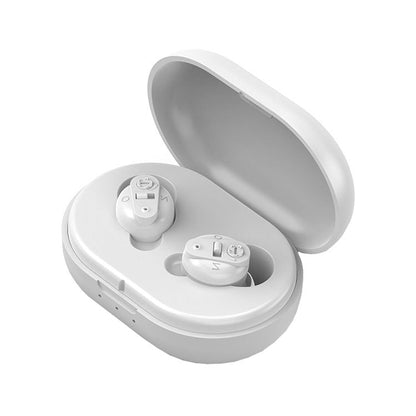 Old People Voice Amplifier Sound Collector Hearing Aid, Red Blue Double Machine + White Charging Bin, Red Blue Double Machine + Black Charging Bin, Skin Color Double Machine + Black Charging Bin, Skin Color Double Machine + White Charging Bin, Black   ...