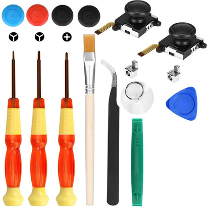 Joy-Con 3D Joystick Repair Screwdriver Set Gamepads Disassembly Tool For Nintendo Switch, 5 In 1, 6 In 1, 10 In 1, 11 In 1, 12 In 1, 15 In 1, 16 In 1, 17 In 1, 18 In 1, 20 In 1, 21 In 1, 22 In 1, 23 In 1, 25 In 1, 27 In 1