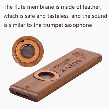 ADL07 Wooden Environmental Protection Portable Kazoo, ADL07 Kazoo