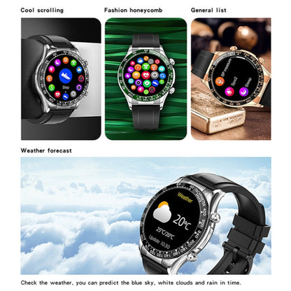 LOANIY E18 Pro Smart Bluetooth Calling Watch with NFC Function, Gold Silicone, Black Leather, Gold Leather, Black Silver Steel, Green Silver Steel