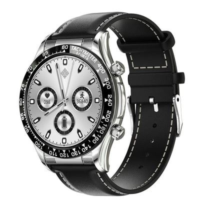LOANIY E18 Pro Smart Bluetooth Calling Watch with NFC Function, Gold Silicone, Black Leather, Gold Leather, Black Silver Steel, Green Silver Steel