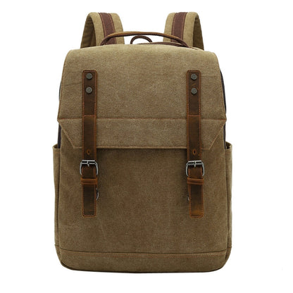 Business Large Capacity Canvas Backpack Outdoor Leisure Travel Computer Bag, Computer Bag