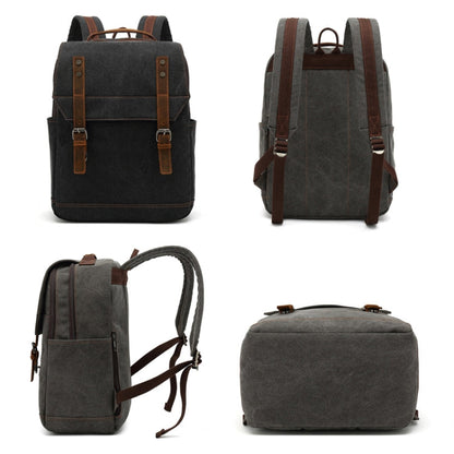 Business Large Capacity Canvas Backpack Outdoor Leisure Travel Computer Bag, Computer Bag