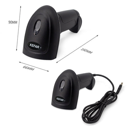 Kefar Supermarket Store Cashier Wired Red Light Scanner, 1D Barcode, QR CodeWireless
