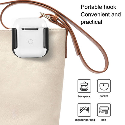 10 PCS Portable Headset Waist Hanging Protective Cover, Suitable For AirPods 2, Waist Hanging White, Waist Hanging Pink, Waist Hanging Red, Waist Hanging Black, Waist Hanging Navy, Waist Hanging Gray