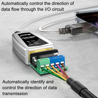DTECH DT-5019 USB To RS485/422 Industrial Converter Serial Line Communication Adapter, DT-5019 1.2m