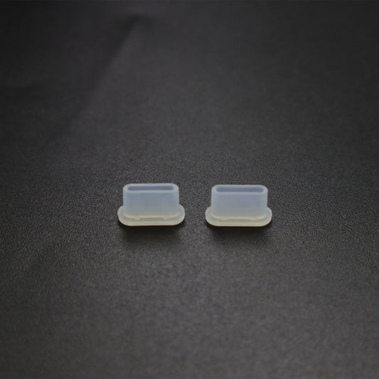2 Sets Drone Body Remote Control Charging Port Dust Plug for DJI Mini 3 Pro, Transparent, Black, Transparent+Black