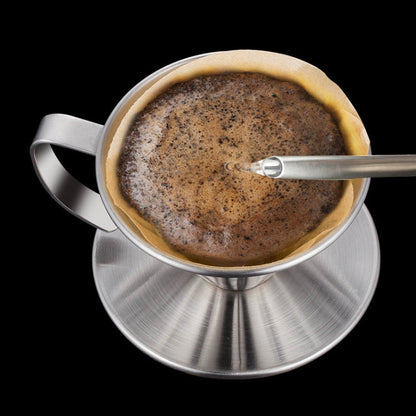 Double-layer Stainless Steel Pour-over Coffee Filter, Size:, Small
