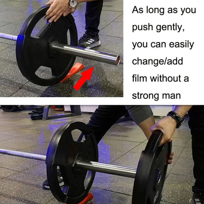 Portable Non-slip Barbell Silicone Protective Gasket Change Film Barbell Plate Protector, Barbell Protective Gasket (Black), Barbell Protective Gasket (Red), Barbell Protective Gasket (Blue)