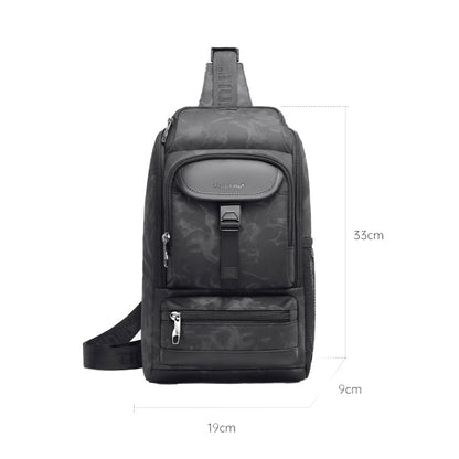 Tigernu T-S8182 Men Sports Chest Bag Waterproof Shoulder Bag, T-S8182 Black