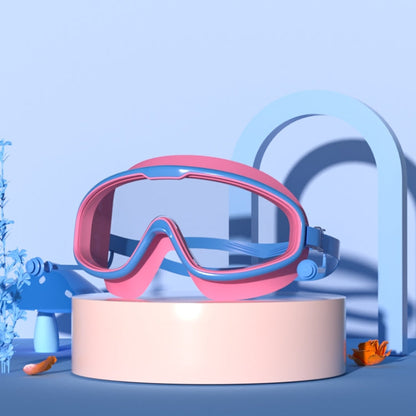 Large Frame Waterproof and Anti-fog HD Transparent Children Swimming Goggles, HD Transparent Swimming Goggles(White), HD Transparent Swimming Goggles(Pink), HD Transparent Swimming Goggles(Blue Yellow), HD Transparent Swimming Goggles(Blue White)      ...