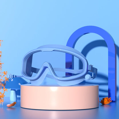 Large Frame Waterproof and Anti-fog HD Transparent Children Swimming Goggles, HD Transparent Swimming Goggles(White), HD Transparent Swimming Goggles(Pink), HD Transparent Swimming Goggles(Blue Yellow), HD Transparent Swimming Goggles(Blue White)      ...