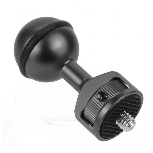 2.5cm Ball Head Clip for Action Camera Underwater Video Camera Light Diving Joint, Red, Black, Titanium