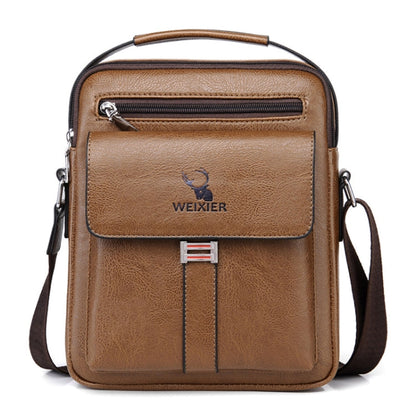 WEIXIER D245 Men Business Bag Large Capacity Shoulder Backpack, D245 Black, D245 Light Brown, D245 Dark Brown