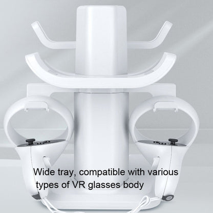 VR Stand Headset Display And Controller Holder Mount For Meta Quest 2, For Oculus Quest 2 White