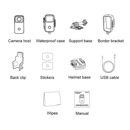 Thumb Action Camera 4K HD Anti-shake WiFi Camera, (White), (Black)