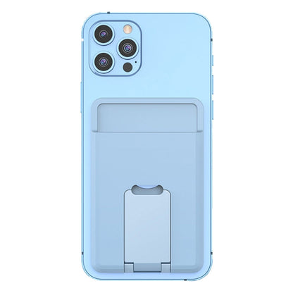 CY133H Silicone Magnetic Phone Holder with Card Holder Function, Magnetic(Black), Magnetic(Dark Blue), Magnetic(Light Blue), Magnetic(Green)