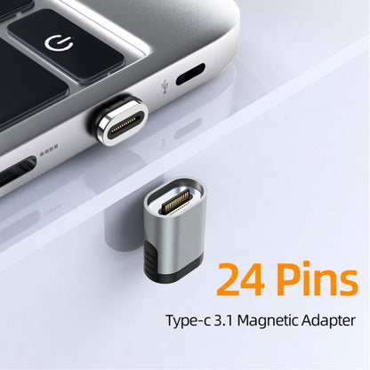 TZ28 PD 100W 24Pin Fast Charge Data and Video Transmission Type-C / USB-C Magnetic Adapter
