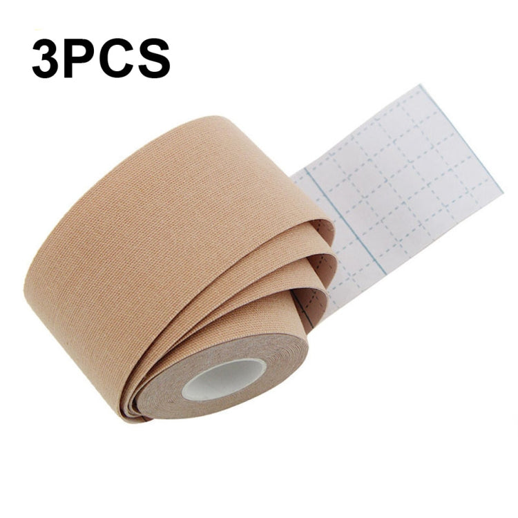 3pcs Muscle Tape Physiotherapy Sports Tape Basketball Knee Bandage, Size:, 5cm x 5m