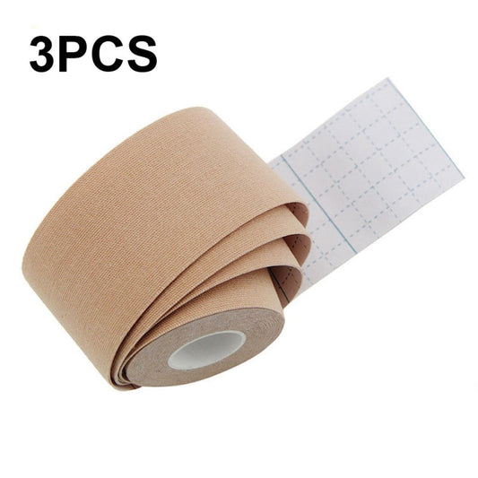 3pcs Muscle Tape Physiotherapy Sports Tape Basketball Knee Bandage, Size:, 5cm x 5m