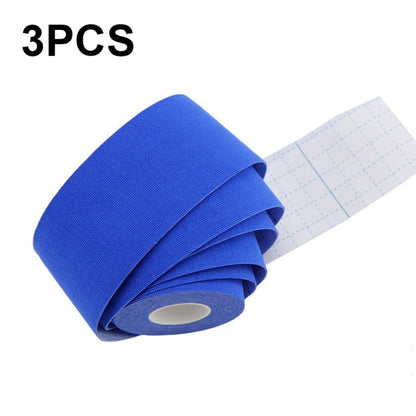 3pcs Muscle Tape Physiotherapy Sports Tape Basketball Knee Bandage, Size:, 5cm x 5m