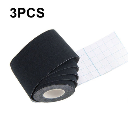 3pcs Muscle Tape Physiotherapy Sports Tape Basketball Knee Bandage, Size:, 5cm x 5m