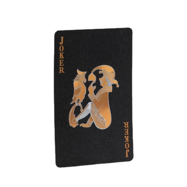 2 PCS Card Game Bronzing Waterproof Playing Cards, 2 PCS Bronzing Waterproof Poker