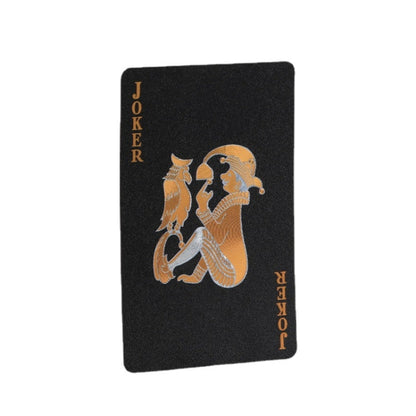 2 PCS Card Game Bronzing Waterproof Playing Cards, 2 PCS Bronzing Waterproof Poker