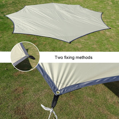 Outdoor Octagonal Curtain Tent Rain and Sun Protection Camping Sunshade Pergola, White, Green, Khaki, Black, Blue