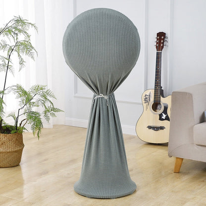Round Elasticity Fan Dust Cover Household Use Fabric Fan Protective Cover, 110x45cm Blue, 110x45cm Gray, 110x45cm Green