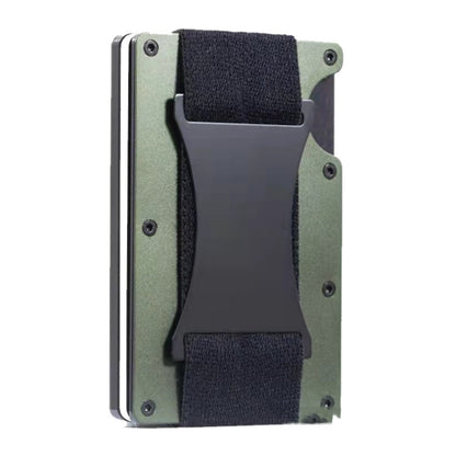 ZDL-05 Tracker Protection Organizer Metal Card Holder For AirTag 2nd Gen / AirTag 1st Gen, Army Green, Black, Grey, Light Blue