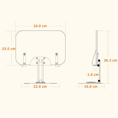 R03 Reading Bookshelf Desktop Non-rotatable Multi-function Liftable Tablet Bracket, R04