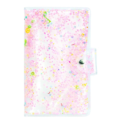 CAIUL 3 Inch PVC Photo Album Large Capacity Collection Commemorative Book, Purple Stream Sand, Pink Stream Sand, Blue Stream Sand, Golden Stars, Cute Daisy