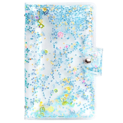 CAIUL 3 Inch PVC Photo Album Large Capacity Collection Commemorative Book, Purple Stream Sand, Pink Stream Sand, Blue Stream Sand, Golden Stars, Cute Daisy
