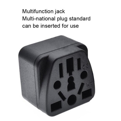 10 PCS WY-6 10A 250V Porous US Conversion Plug, WY-6 Black