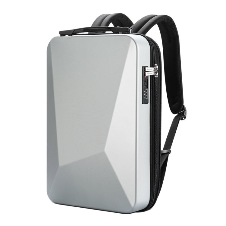 Bopai 61-93318A Hard Shell Waterproof and Expandable Backpack with USB Charging Hole, Spec:, Regular (Silver), Password (Silver), Regular (Black), Password (Black)