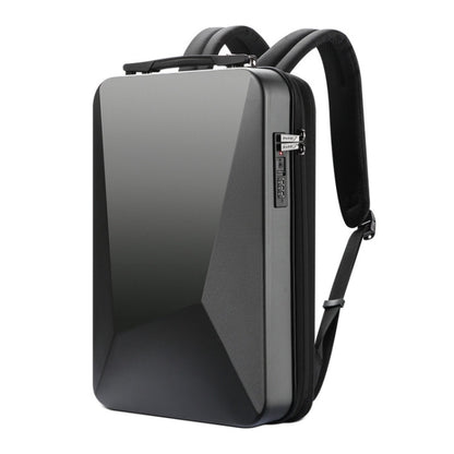 Bopai 61-93318A Hard Shell Waterproof and Expandable Backpack with USB Charging Hole, Spec:, Regular (Silver), Password (Silver), Regular (Black), Password (Black)