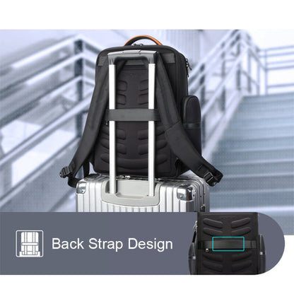 Bopai 61-86611 Multifunctional Wear-resistant Anti-theft Laptop Backpack with USB Charging Hole