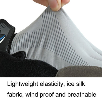 1 Pair QX0002 Sports Sunscreen Touch Screen Non-slip Wear Resistant Shock Absorbing Cycling Gloves, L