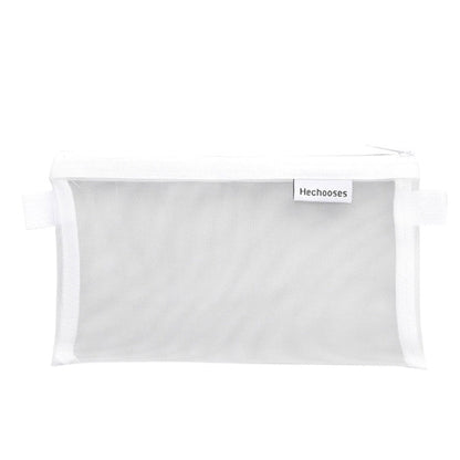 Hechooses D033 Transparent Mesh Exam Portable Pen Bag, Style:, Square (Black), Square (White), Square (Gray), Square (Pink), Square (Green), Triangle (Black), Triangle (White), Triangle (Gray), Triangle (Pink), Triangle (Blue), Triangle (Green)
