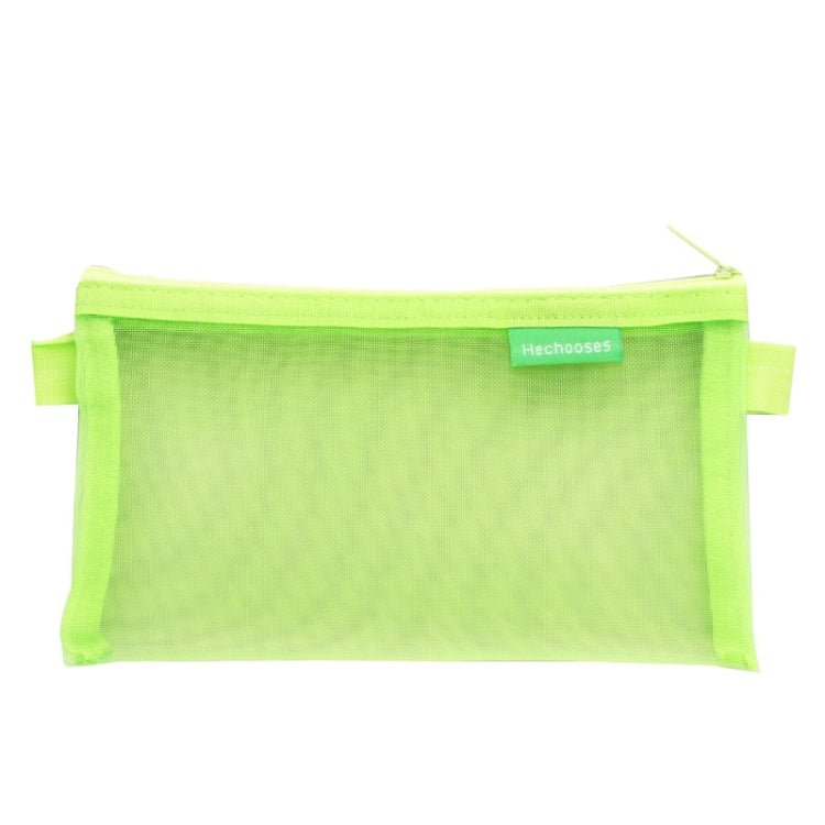 Hechooses D033 Transparent Mesh Exam Portable Pen Bag, Style:, Square (Black), Square (White), Square (Gray), Square (Pink), Square (Green), Triangle (Black), Triangle (White), Triangle (Gray), Triangle (Pink), Triangle (Blue), Triangle (Green)