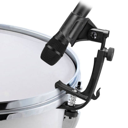 2 PCS  Adjustable Clip On Drum Rim Shock Mount Microphone Mic Clamp Holder, M00661