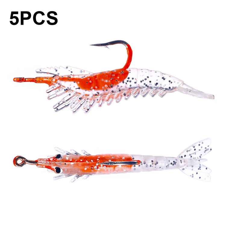 HENGJIA SO077 6cm 3g Lead Wrapped Shrimp Soft Lure Sea Bass Fake Lure, SO077 4, SO077 1, SO077 2, SO077 3