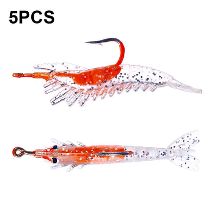 HENGJIA SO077 6cm 3g Lead Wrapped Shrimp Soft Lure Sea Bass Fake Lure, SO077 4, SO077 1, SO077 2, SO077 3