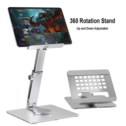 JUNDNE H06 Desktop Folding Phone Stand Portable Telescopic Rotary Tablet Stand