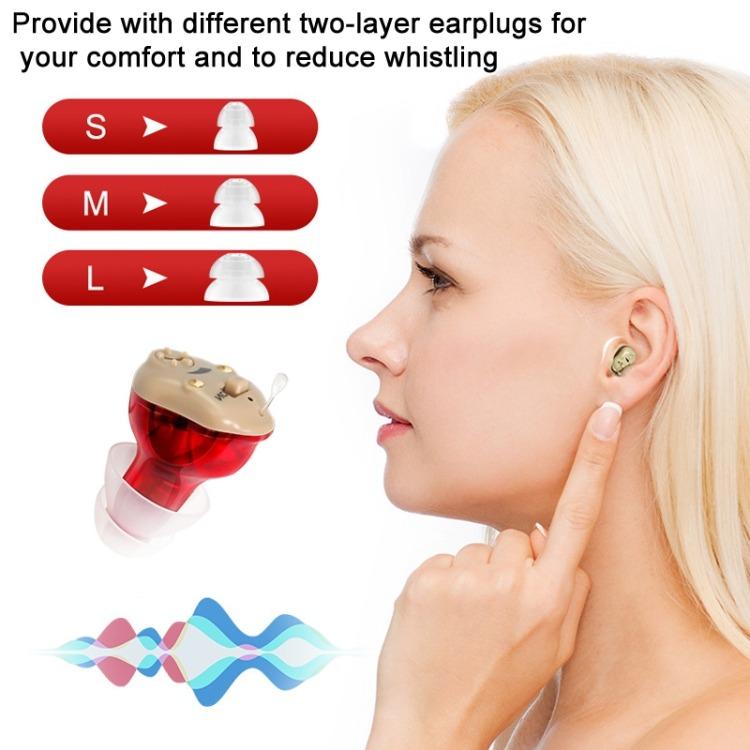 GM-915 Type-C Port CIC Hearing Aids Rechargeable Invisible Sound Amplifier