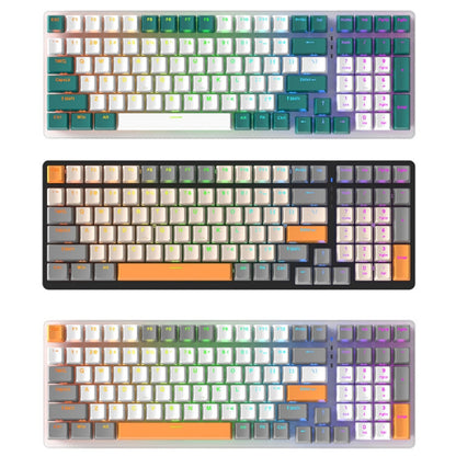ZIYOU LANG  K3 100 Keys Game Glowing Wired Mechanical Keyboard, Cable Length: 1.5m, Style:, K3 Bee Version Red Axis, K3 Micro Light Hot Plug Version Red Axis, K3 Water Green Hot Plug Version Green Axis, K3 Micro Light Version Green Axis                ...